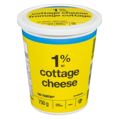 No Name 1% M.F. Cottage Cheese 750 g, $0.93/100g
