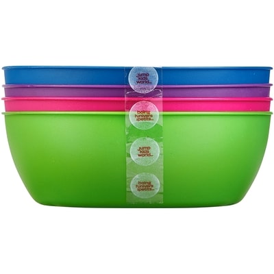 JUMP Kids World Divided Bowls 4 pk 4x1.0 ea, $0.75/1ea