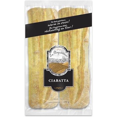 La Baguetterie Ciabatta Demi  450 g, $0.82/100g