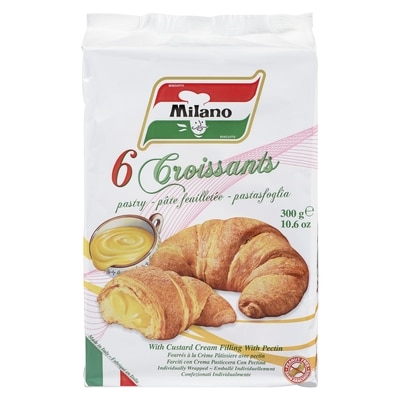 Milano Croissants, Custard Cream Filling 300 g, $1.33/100g