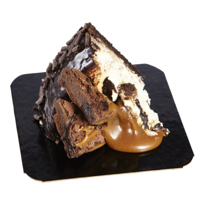 null Part de gâteau au fromage et brownie au chocolat 120 g, 3,33 $/100g