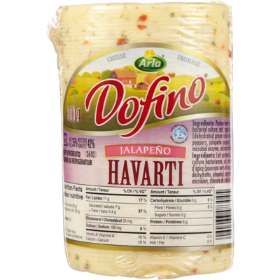 Dofino Havarti, Jalapeño (By Weight) $3.89/100g $17.65/1lb