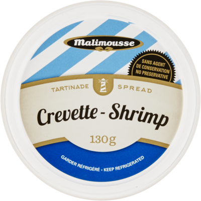 Malimousse Shrimp Spread 130 g, $3.68/100g