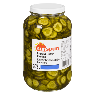 Sunspun Cornichons sucrés tranchés 3.78 l, 0,56 $/100ml