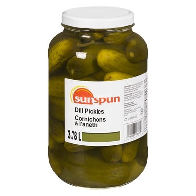 Sunspun Dill Pickles 3.78 l, $0.48/100ml