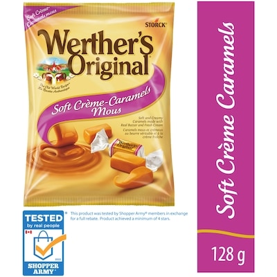 Werther's Original Soft Crème Caramel Candy 128 g, $2.96/100g