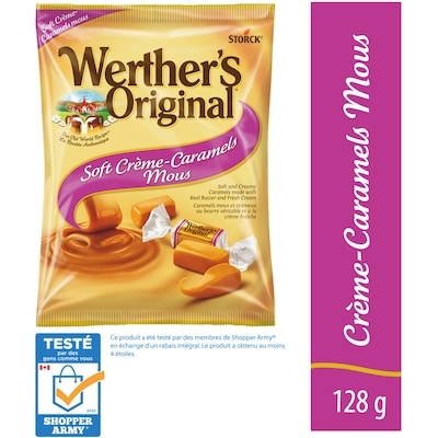 Werther’s Original Bonbons Crème-Caramels mous 128 g, 2,73 $/100g