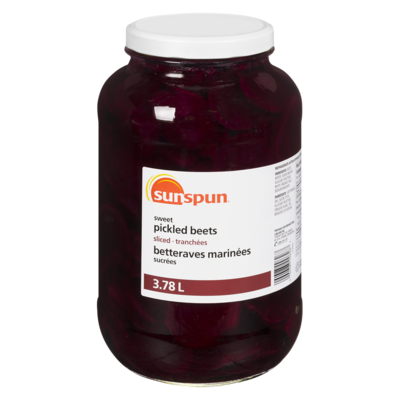 Sunspun Sliced Sweet Pickled Beets 3.78 l, $0.53/100ml