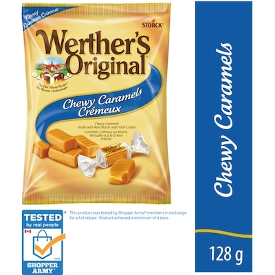 Werther's Original Chewy Caramel Candy 128 g, $2.73/100g