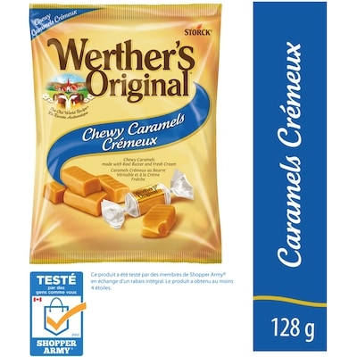 Werther’s Original Bonbons au caramel crémeux 128 g, 2,73 $/100g
