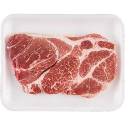 null Côtelette de bout d’épaule de porc 14,10 $/1kg 6,40 $/1lb