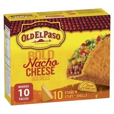 Old El Paso Stand n' Stuff Taco Shells, Cheesy Blasted, Gluten Free, 10 ct 153 g, $2.93/100g