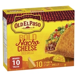 Stand n' Stuff Taco Shells, Cheesy Blasted, Gluten Free, 10 ct