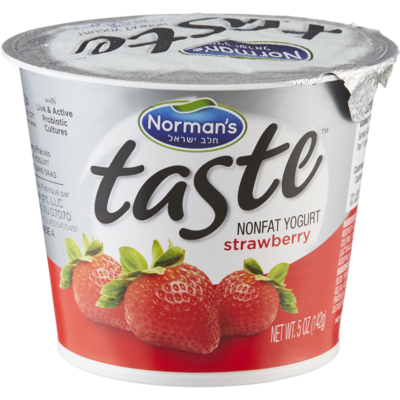 Norman Yogourt Taste sans gras, fraise 142 g, 1,26 $/100g