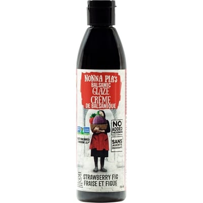 Nonna Pia's Gourmet Sauces Balsamic Glaze Strawberry Fig 250 ml, $4.60/100ml