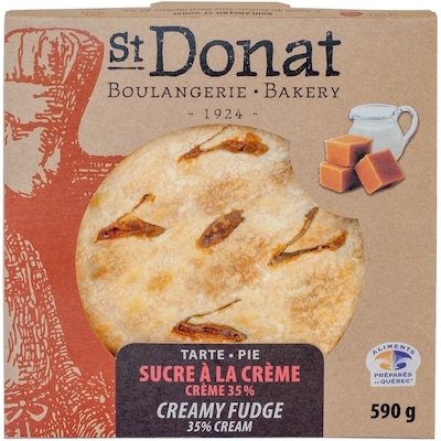 Boulangerie St-Donat Creamy Fudge 35% Cream Pie 590 g, $1.36/100g