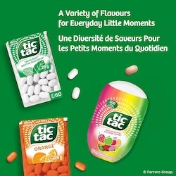 Tic Tac Mints, Fresh Mint, Mint Candy, 200 Pills - 98 g | Atlantic