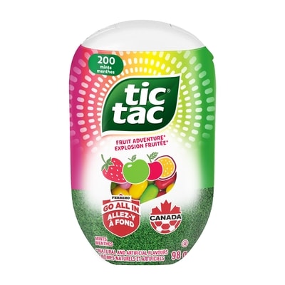 Tic Tac Mints, Fruit Adventure, Mint Candy, 200 Pills 98 g, $4.59/100g