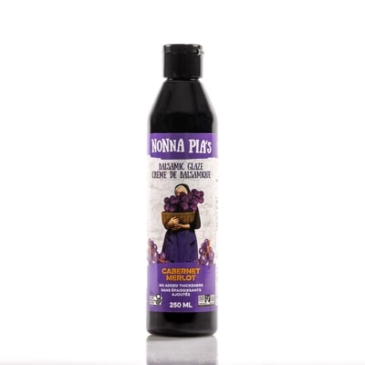 Nonna Pia's Gourmet Sauces Balsamic Glaze Cabernet Merlot 250 ml, $4.80/100ml