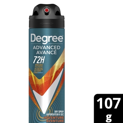 Degree Advanced Antiperspirant Dry Spray Adventure 107 g, $6.54/100g