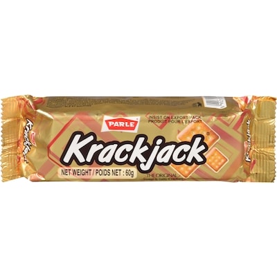 Parle Biscuits Krackjack 60 g, 1,65 $/100g
