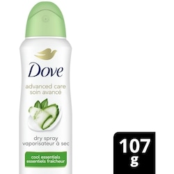 Dove Soin Avancé Antisudorifique en Vaporisateur à Sec essentiels fraîcheur 107 g, 7,48 $/100g