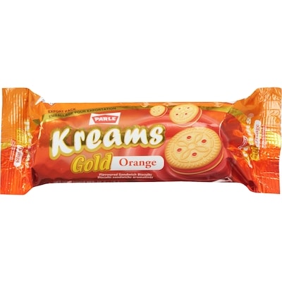 Parle Kreams Gold Orange Cookies 66.64 g, $1.49/100g