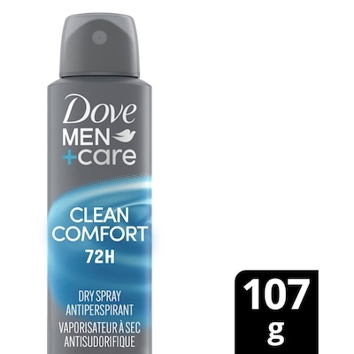 Dove Antiperspirant Deodorant Dry Spray For Men Clean Comfort 107 g, $8.68/100g