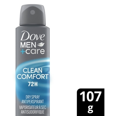 Dove Antisudorifique pour hommes, protection pendant 72 heures Clean Comfort 107 g, 7,48 $/100g