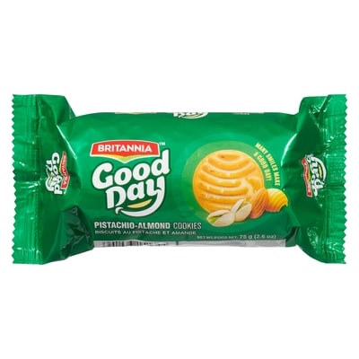 Britannia Cookies Pista-Almond 75 g, $1.33/100g