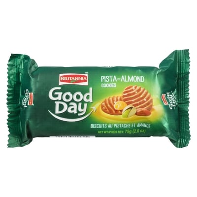 Britannia Biscuits Pista Badam Good Day 75 g, 1,67 $/100g