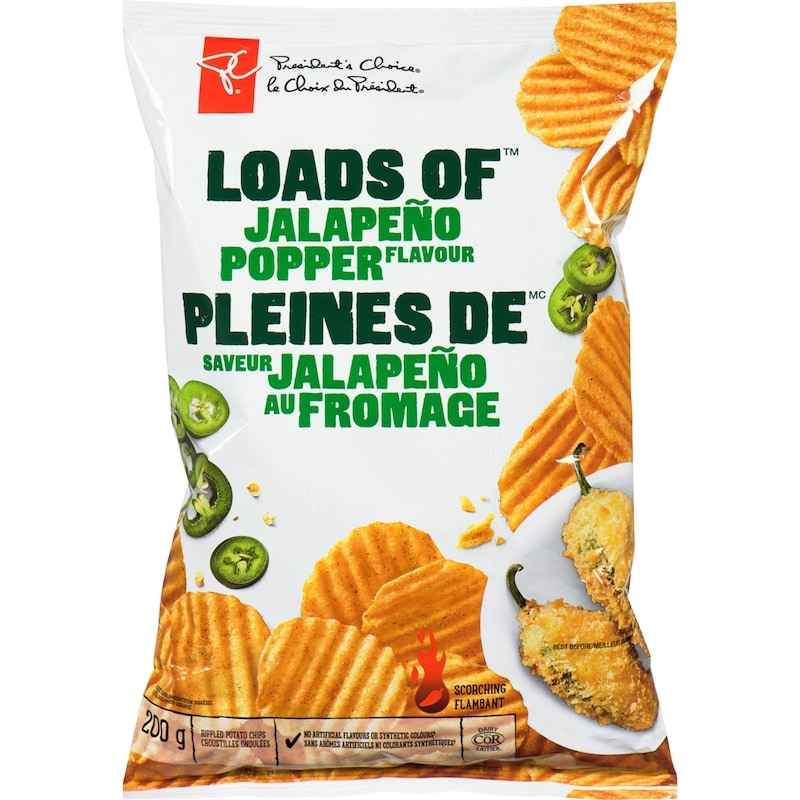 Loads off Jalapeño Popper Flavour Rippled Potato Chips