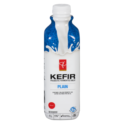 President's Choice Plain Kefir Probiotic Fermented 1% M.F. Milk 1 l, $0.65/100ml