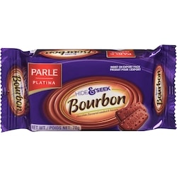 Parle Chocolate Flavoured Sandwich Biscuits Bourbon 75 g, $1.59/100g