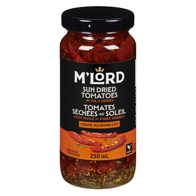 M'Lord Sun Dried Tomatoes In Oil And Herbs Julienne Cut 250 ml, $2.00/100ml