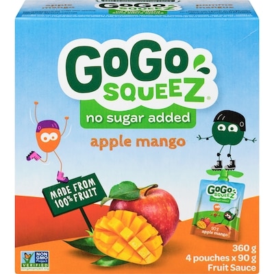 GoGo squeez Squeeze, Apple Mango 90 g, $1.11/100g