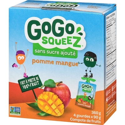 Collation aux fruits pomme et mangue