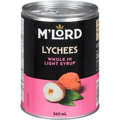 M'Lord Lychees, Whole 560 ml, $0.80/100ml