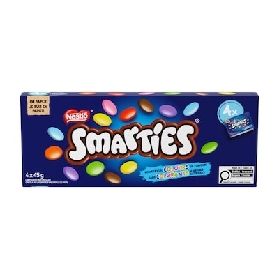 Nestlé Smarties Friandises, Emballages Multiples 180 g, 3,06 $/100g