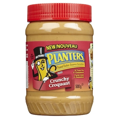 Planters Peanut Butter, Crunchy 500 g, $1.10/100g