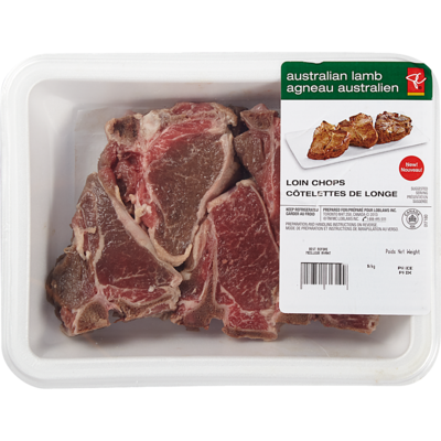 le Choix du Président Côtelettes De Longe D’Agneau 28,64 $/1kg 12,99 $/1lb