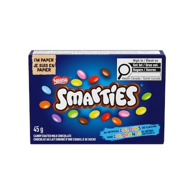 Nestlé Smarties 24x45.0 g, $2.50/100g