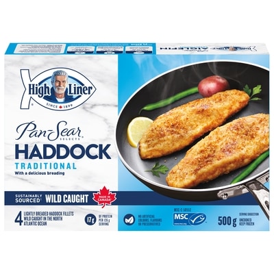 High Liner Pan-Sear Selects Traditional Haddock Fillets 500 g, $2.80/100g