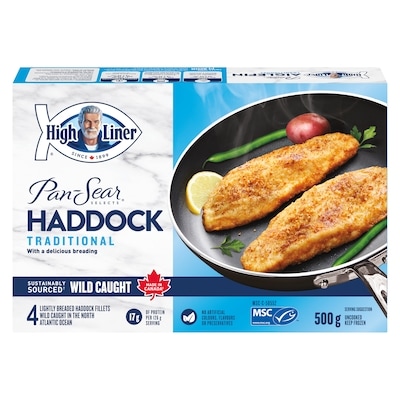 High Liner Pan Sear Selects Traditional Haddock 500 g, $3.20/100g