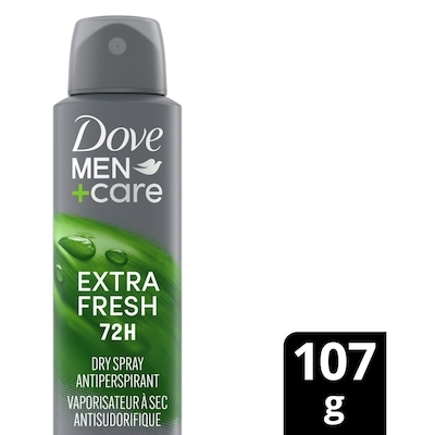 Dove Antisudorifique en Spray Sec pour Hommes, Extra Fresh 107 g, 9,80 $/100g