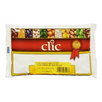 Clic Farine de maïs blanc 907 g, 0,42 $/100g