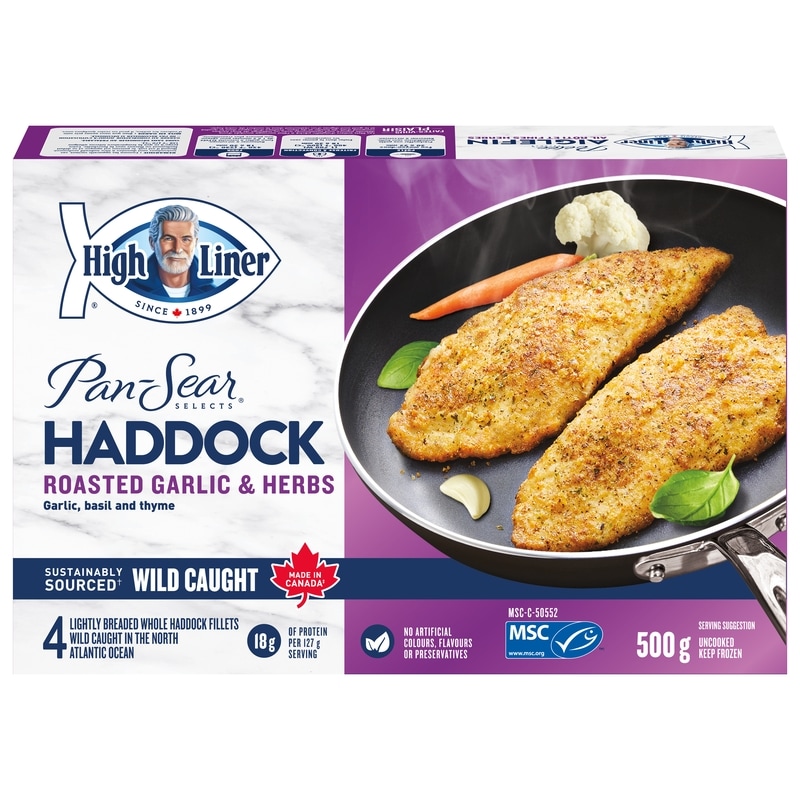 Pan Sear Selects Roasted Garlic & Herbs Haddock