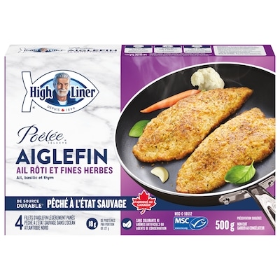 High Liner Poêlée Selecte Aiglefin À L'ail Rôti Et Aux Herbes 500 g, 2,80 $/100g