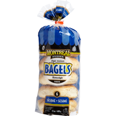 null Kosher Bagels, Sesame Seed 480 g, $1.25/100g
