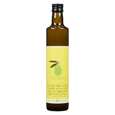 La Belle excuse Huile d'Olive Verte Extra Vierge 500 ml, 5,00 $/100ml